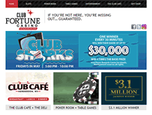 Tablet Screenshot of clubfortunecasino.com